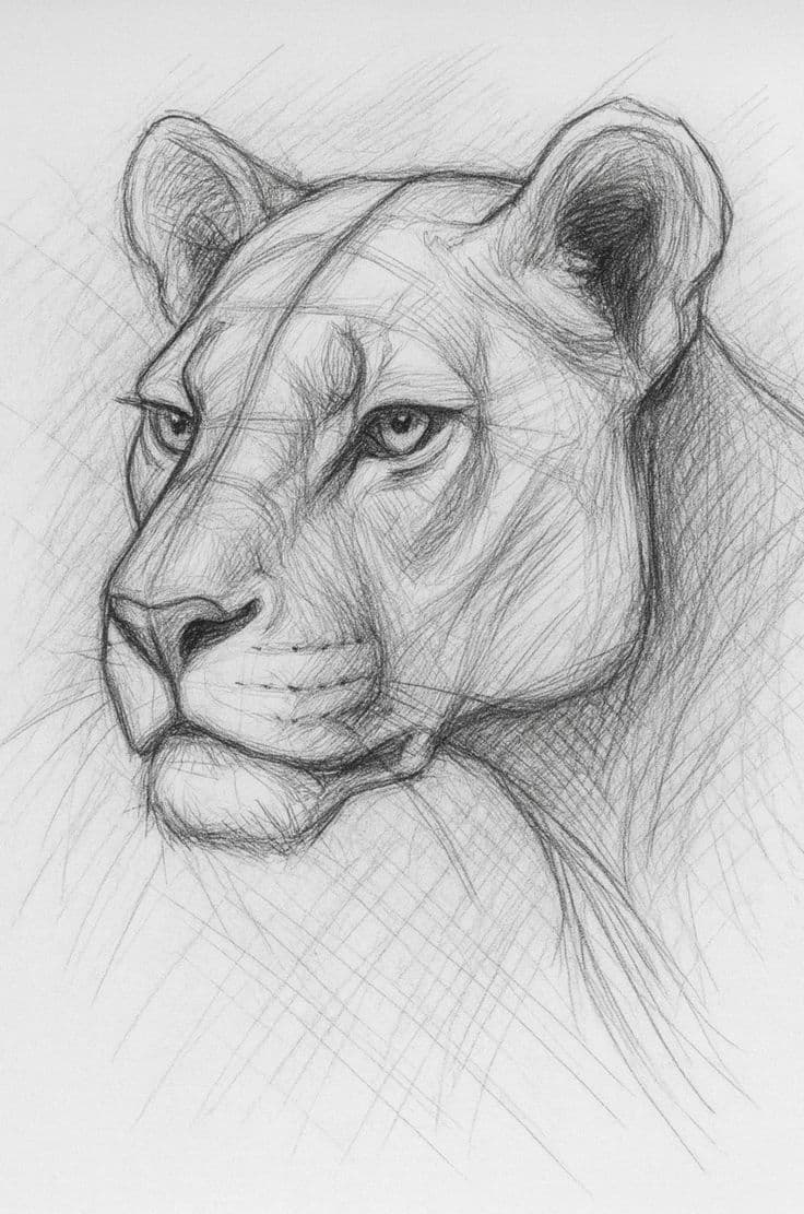 Lioness sketch